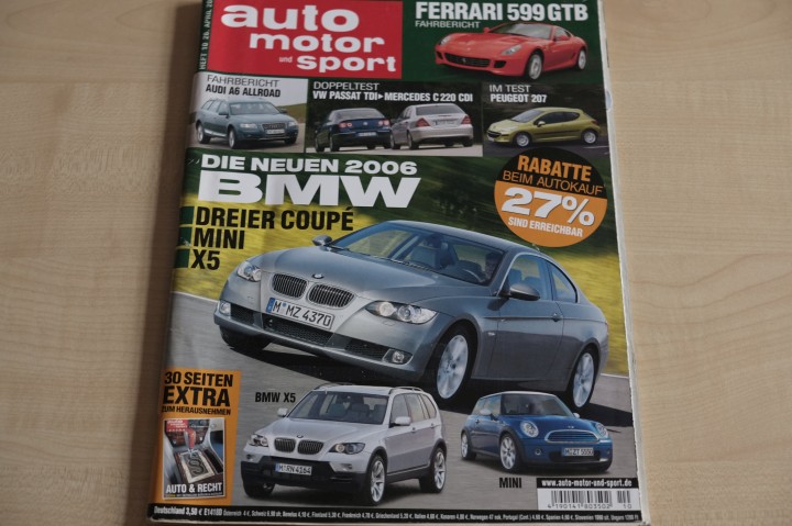 Deckblatt Auto Motor und Sport (10/2006)